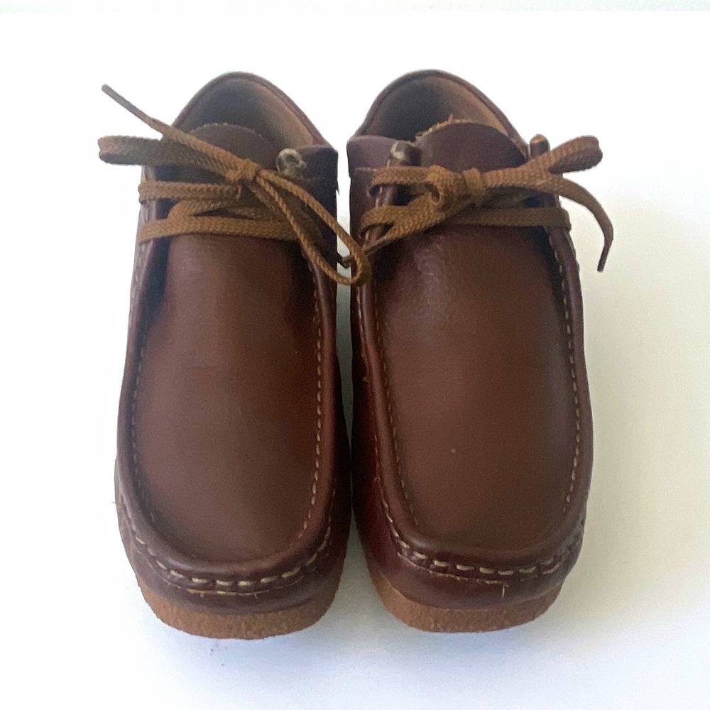 Clarks Collection Men's Brown Leather Moccasin Lace-Up Comfort Shoes US 12